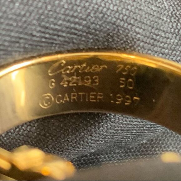 CARTIER Double C 1997 Ring - Picture 7 of 8